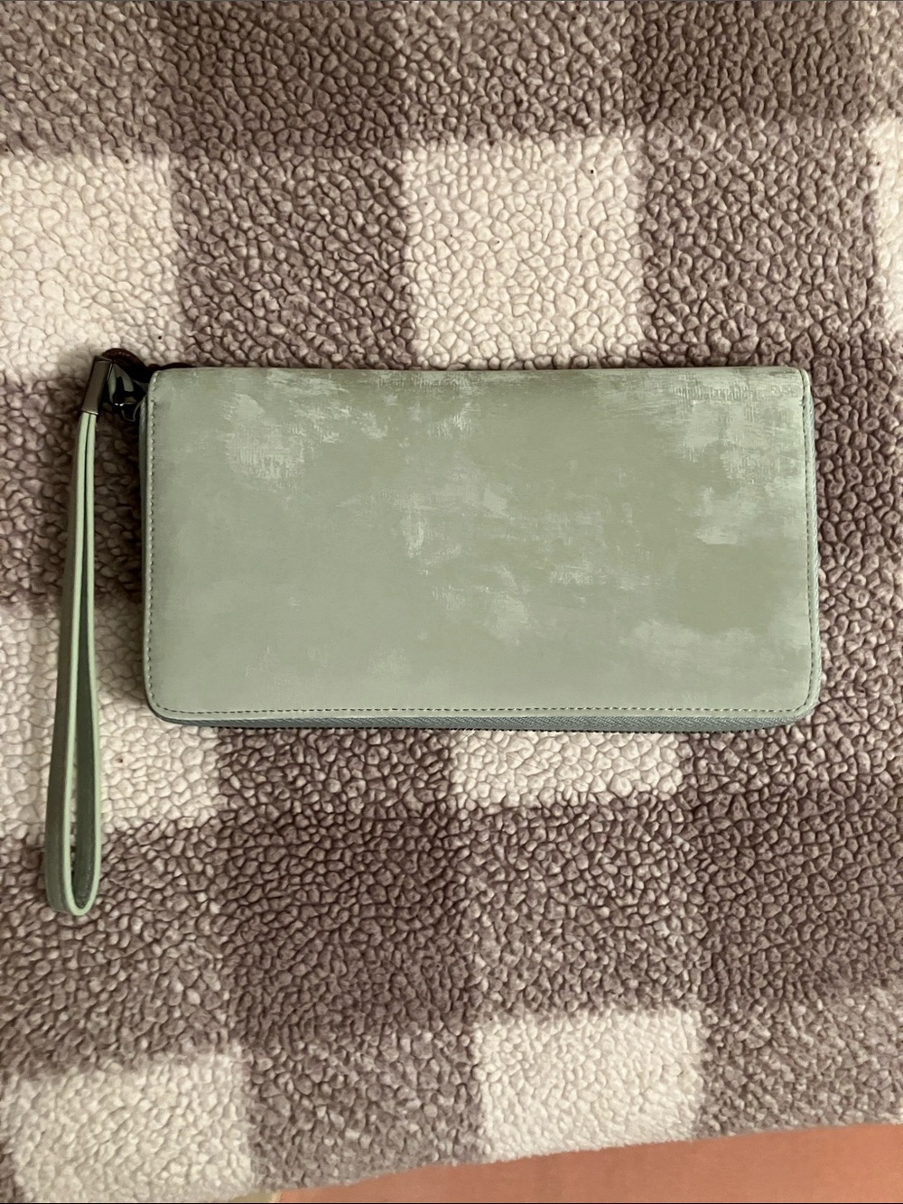 NWT seafoam green RFID blocking wallet / wristlet
